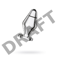 Анальная пробка Mystim Little John S, электростимуляция, хирургическая сталь, серебряная, 9 см, Ø 3,