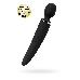 Нереалистичный вибратор Satisfyer Woman Wand, ABS пластик, черный, 34 см.