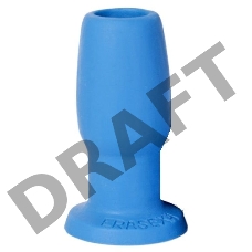 Малый голубой анальный тоннель с большим отверстием - 10,5 см.