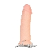 Реалистичный вибратор TOYFA RealStick Elite Vibro, TPR, телесный, 7 режимов вибрации, 18 см