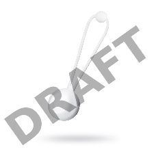 Вагинальный шарик L'EROINA by TOYFA Lily, силикон, белый, 10,5 см