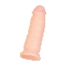 Реалистичный вибратор TOYFA RealStick Elite Vibro, TPR, телесный, 7 режимов вибрации, 18 см