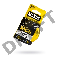 Презервативы MAXUS Точечно-ребристые в железном кейсе № 3, 18 см