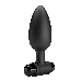 Анальная пробка с вибропулей, черная