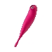 Вакуум-волновой бесконтактный стимулятор клитора Satisfyer Twirling Pro, силикон, красный