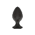 Пробка анальная Силиконовая черная M (7.2*3.5cm) 3304-02