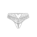 Эротические трусики с жемчужной нитью Erolanta Joan, белый (42-44)