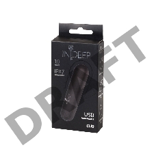 Черная перезаряжаемая вибропуля Clio - 7,6 см.