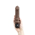Коричневый вибратор-реалистик 6 Realistic Vibrator - 17 см.
