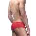 Серебристо-красные трусы хипсы S/M