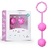 Розовые вагинальные шарики с ребрышками Roze Love Balls