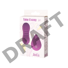 Фиолетовые вагинальные виброшарики Era с пультом ДУ