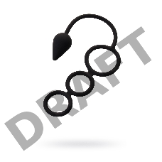 Анальная пробка Erotist с эрекционным кольцом, силикон, черная, 20 см