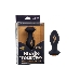 Черная анальная вибропробка с оранжевым кристаллом Naughty Bits Shake Your Ass - 10,75 см.