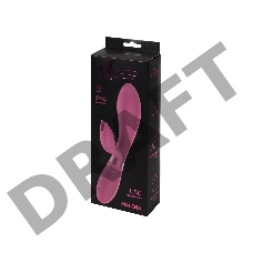 Малиновый вибратор-кролик Indeep Malena - 21,5 см.