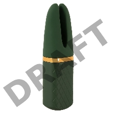 Зеленый вибратор Luxurious Split Tip Vibrator - 13,1 см.