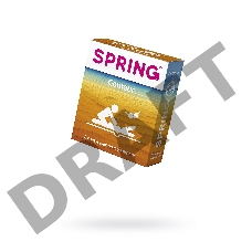 Презервативы Spring Contour, контурные, латекс, 17,5 см, 3 шт