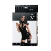 Платье с чокером Glossy Ivy из материала Wetlook, черное, L
