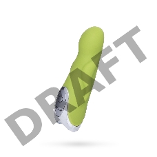 Вибратор TOYFA Dolce Jaxon, силикон, зеленый, 12,5см