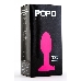 Анальная втулка TOYFA POPO Pleasure, со стальным шариком внутри, силикон, розовая, 10,5 см