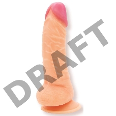 Телесный фаллоимитатор на присоске Soulful - 19 см.