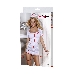 Костюм медсестры Candy Girl Angel (платье, стринги, головной убор, стетоскоп), белый, XL