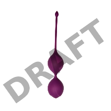 Шарики Кегеля со смещенным центром тяжести Delta, 3,5 x 20 см , цвет сливовый