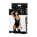 Боди Glossy из материала Wetlook на шнуровке, черное, S