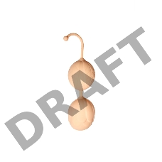 Шарики Кегеля со смещенным центром тяжести Sirius, 3,5 x 14 см , цвет слоновая кость