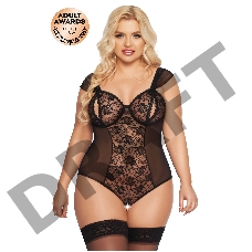 Боди SoftLine Collection Dora, черный, XL