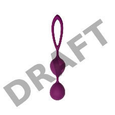 Шарики Кегеля со смещенным центром тяжести Vega, 2,8 x 17 см , цвет сливовый