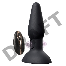 Анальная вибропробка с функцией ударов с пультом