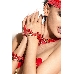 Манжеты Me Seduce Queen of hearts Arabesque, красные, OS