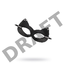 Маска Штучки-дрючки Кошка с заклепками, кожа, черная