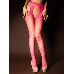 Розовые колготки с вырезами искрящиеся стразами в сетку (Spark) (S/XL)