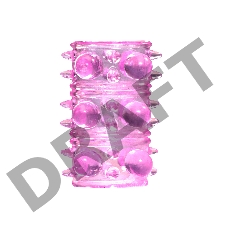 Розовая насадка на пенис Rings Armour