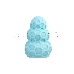 Мастурбатор A-Toys Flaff, TPE, бирюзовый, 8см, Ø 2,9 см