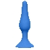 Синяя анальная пробка Slim Anal Plug Large - 12,5 см.