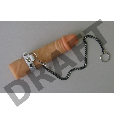 Белый поводок на пенис