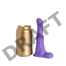 Фиолетовый фаллоимитатор Пегас Micro - 15 см.