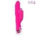 Розовый перезаряжаемый вибратор-кролик с 10 режимами вибрации - 21 см.