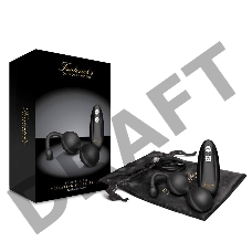 Черные вагинальные шарики с пультом ДУ