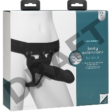 Универсальный полый страпон с удобным креплением унисекс Body Extensions™ - BE Bold - Black