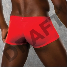 Красные боксеры DOREANSE укороченные полупрозрачные XL