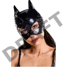 Маска кошки Glossy из материала Wetlook, черный, OS