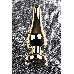 Анальная втулка Metal by TOYFA, металл, золотая, с кристаллом цвета алмаз, 10 см, Ø 3 см, 95 г