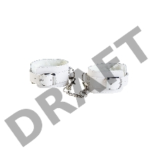 Наручники TOYFA Theatre кожаные белые