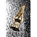 Анальная втулка Metal by TOYFA, металл, золотая, с кристаллом цвета алмаз, 10 см, Ø 3 см, 95 г