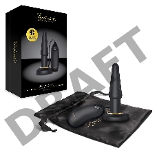 Черный анальный плаг с выносным пультом