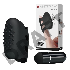 Вибронасадка на палец Baile PrettyLove Steward c выпуклой вибропулей